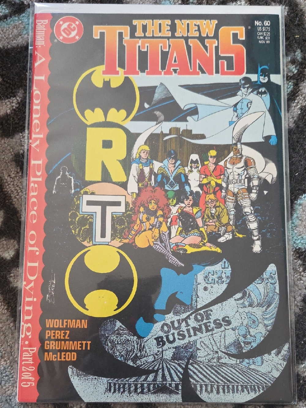 LAST CHANCE The New Titans Comic Book - Bold Black & Yellow Cover
